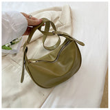 Women's Crescent Crossbody Bag with Adjustable Strap