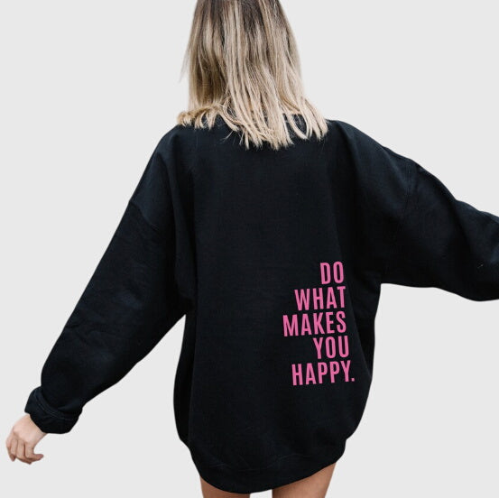 Graphic Print Oversized Hoodie