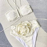 Ruched Halter Bikini Set