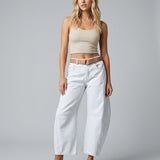 Women's High Waist Barrel Leg Denim Jeans