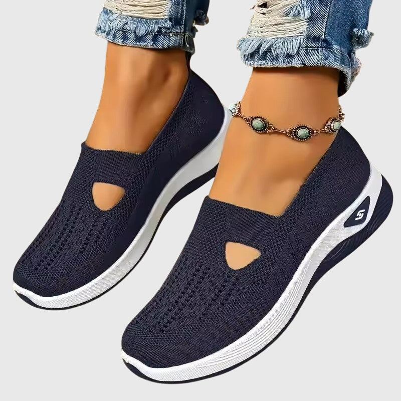 Breathable Slip-On Knit Trainers