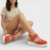 Mary Jane Espadrille Platform Sandals