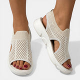 Breathable Cut-Out Platform Sandals