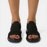 Breathable Cut-Out Platform Sandals