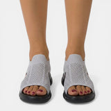 Breathable Cut-Out Platform Sandals