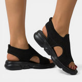 Breathable Cut-Out Platform Sandals
