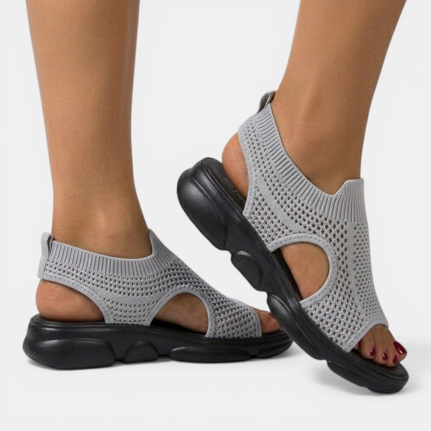 Breathable Cut-Out Platform Sandals