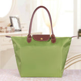 Women's Spacious Oxford Zip-Top Shoulder Bag