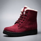 Women's Faux Leather Side Zip Ankle Boots