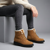Women's Faux Leather Side Zip Ankle Boots