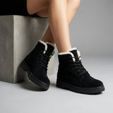 Women's Faux Leather Side Zip Ankle Boots