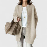 Open Front Oversized Knit Cardigan