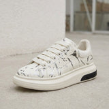 Women's Suede-Look Lace-Up Platform Sneakers
