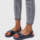 Open Toe Slingback Flat Sandals