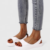Open Toe Slingback Flat Sandals