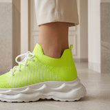 Women's Knit Cushioned Sole Everyday Sneakers