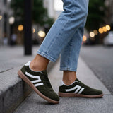 Women's Retro Panelled Chunky Lace-Up Sneakers