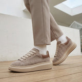 Women's Suede-Look Lace-Up Platform Sneakers
