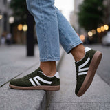 Women's Retro Panelled Chunky Lace-Up Sneakers