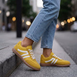 Women's Retro Panelled Chunky Lace-Up Sneakers