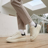 Women's Suede-Look Lace-Up Platform Sneakers