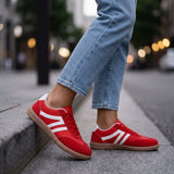 Women's Retro Panelled Chunky Lace-Up Sneakers