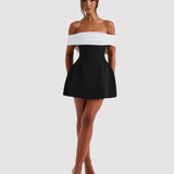 Lola | Bardot Bow-Back Party Mini Dress