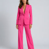 Women's Tailored Blazer and Wide-Leg Trouser Set