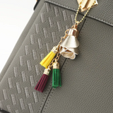 Women's Structured Handbag with Detachable Shoulder Strap