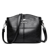 Women's Vegan Leather Crossbody Bag with Adjustable Strap
