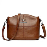 Women's Vegan Leather Crossbody Bag with Adjustable Strap