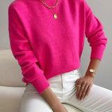 Women's Mock Neck Long Sleeve Knit Sweater