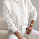 Women's Mock Neck Long Sleeve Knit Sweater