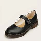 Women's Leather-Look Mary Jane Comfort Flats