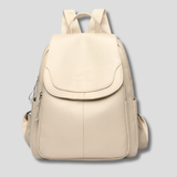Women's Anti-Theft Embossed Leather Backpack