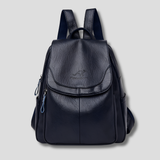 Women's Anti-Theft Embossed Leather Backpack