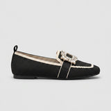 Women's Buckle Loafers with Cushioned Footbed