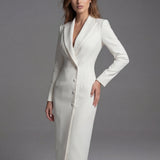 Natalie | Tailored Midi Blazer Dress