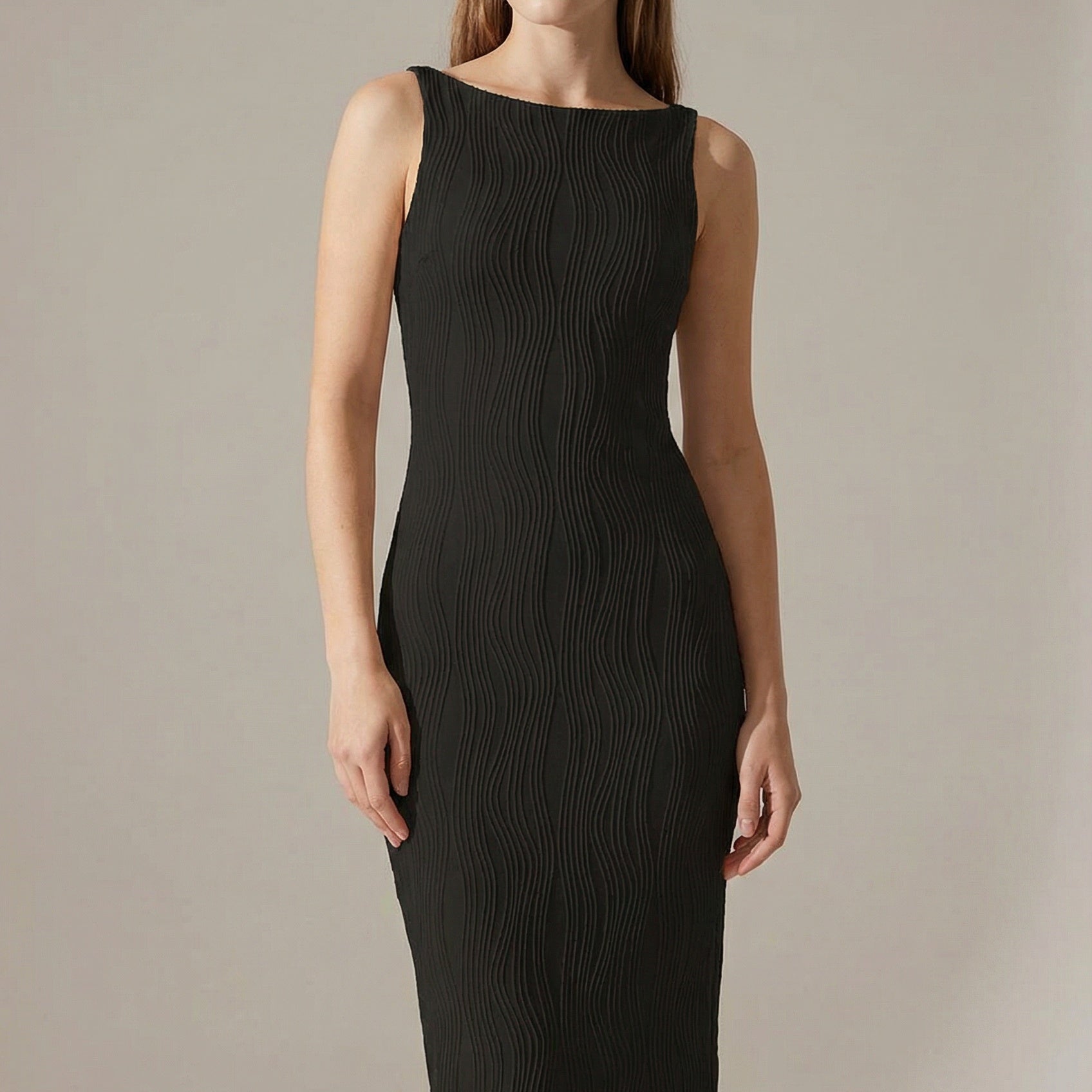 Ocean Gleam | Ripple Texture Cami Dress