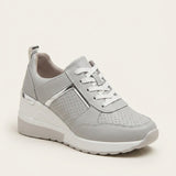 Women's Lace-Up Cushioned Platform Sneakers