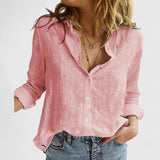 Floral Print V-Neck Long Sleeve Blouse