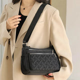 Women's Water-Repellent Multi-Pocket Crossbody Bag