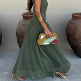 One Shoulder Maxi Dress