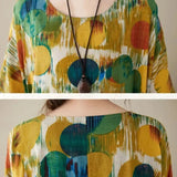 Abstract Print Oversized Maxi Dress