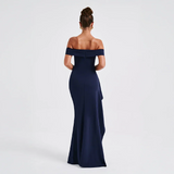 Off Shoulder Split Maxi Dress