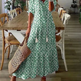 Floral Button Front Midi Dress