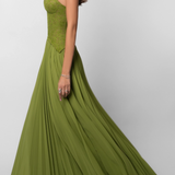 Halter Neck Smocked Maxi Dress
