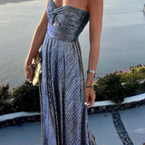 Strapless Sequin Mermaid Maxi Dress