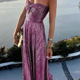 Strapless Sequin Mermaid Maxi Dress