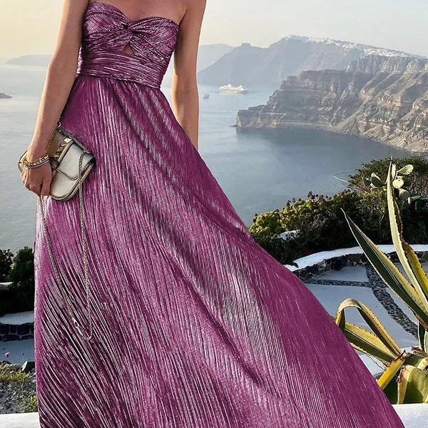 Strapless Sequin Mermaid Maxi Dress